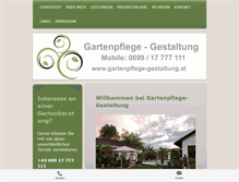 Tablet Screenshot of gartenpflege-gestaltung.at